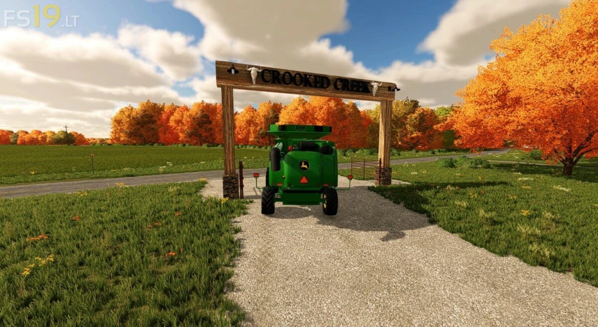 Crooked Creek Log Entrance Sign V Fs Mods