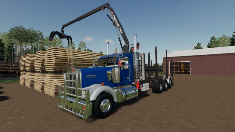 Kenworth W900 Logging Truck V 10 Fs19 Mods Farming Simulator 19 Mods 0465