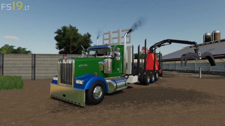 Kenworth W900 Rear Mounted v 1.0 - FS19 mods / Farming Simulator 19 mods