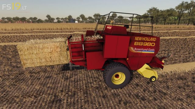 New Holland Bb980 And Parkland Bale Collector 4 Fs19 Mods Farming Simulator 19 Mods 6171