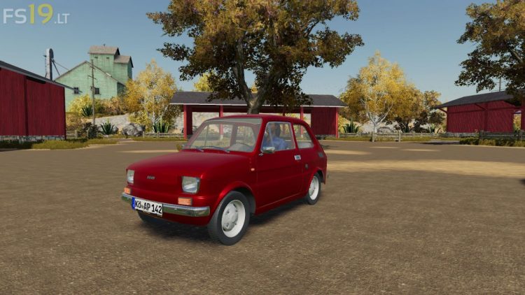 Fiat 126 v 1.0 FS19 mods / Farming Simulator 19 mods