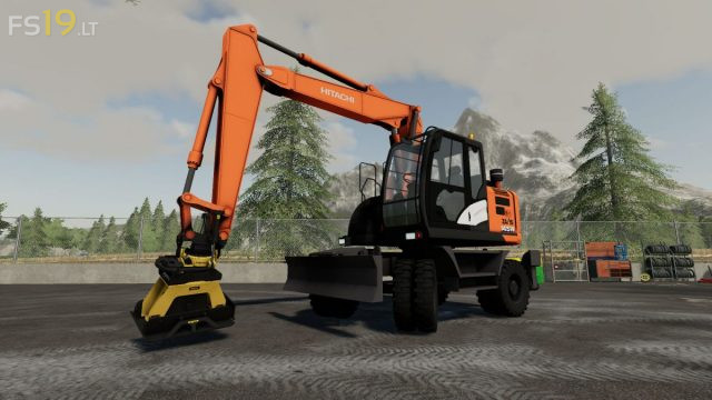 Hitachi Zaxis 145W & Tools v 1.1 - FS19 mods / Farming Simulator 19 mods