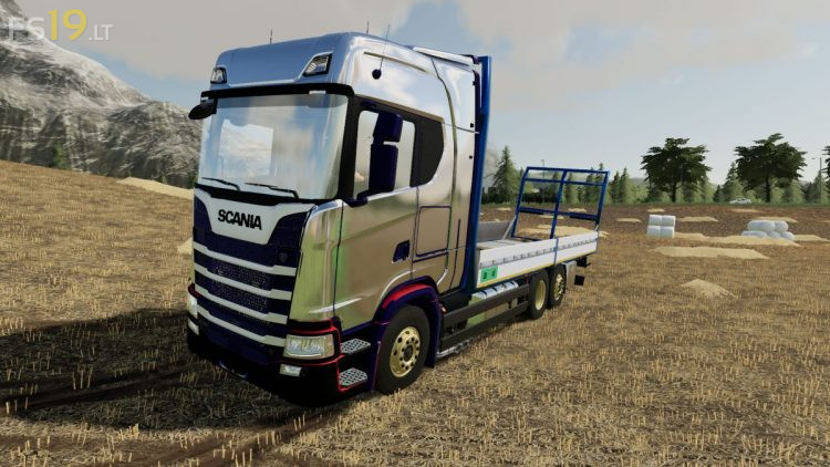 Scania S580 Bale Transport v 3.0.0.1 - FS19 mods / Farming Simulator 19 ...