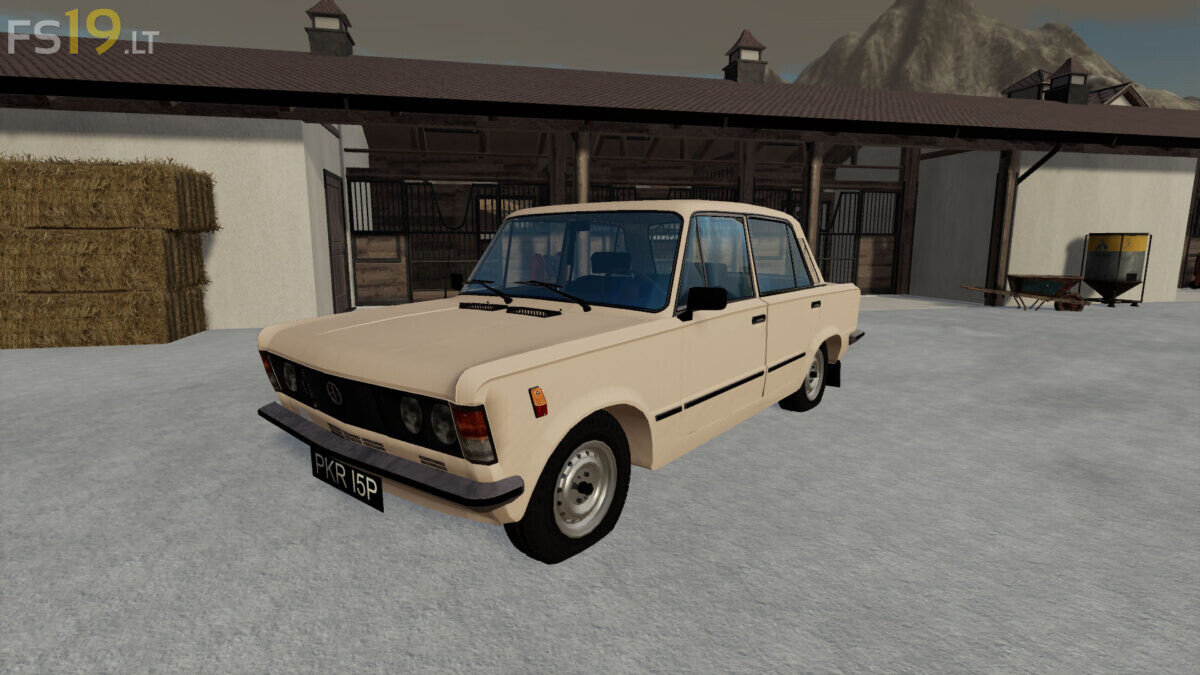 Fiat 124P v 2.0 - FS19 mods / Farming Simulator 19 mods