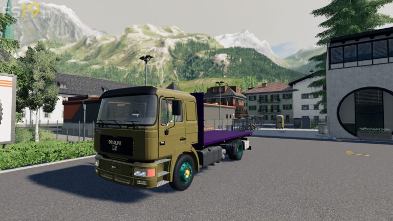 Man F2000 Flatbed Truck V 10 Fs19 Mods Farming Simulator 19 Mods 2579