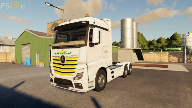 Mercedes Actros Uneal v 1.0.0.5 - FS19 mods / Farming Simulator 19 mods