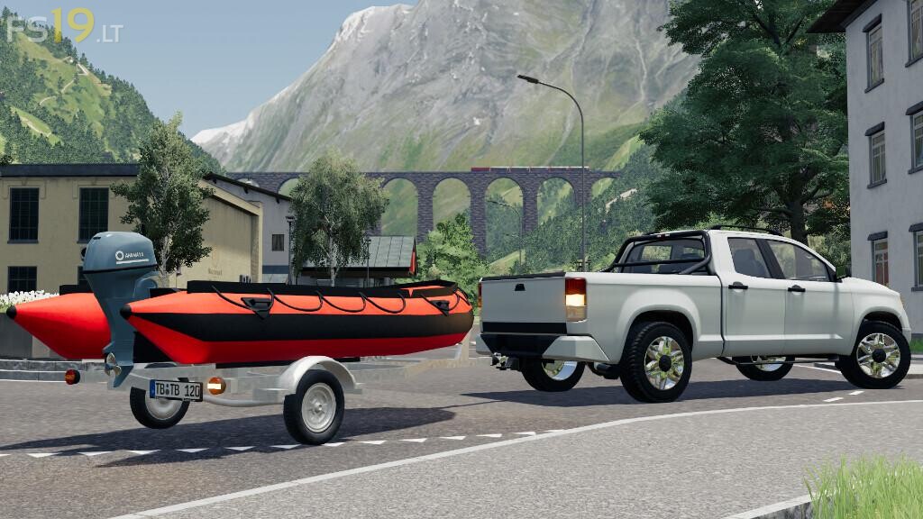 Boat Trailer V 1 0 Fs19 Mods Farming Simulator 19 Mods