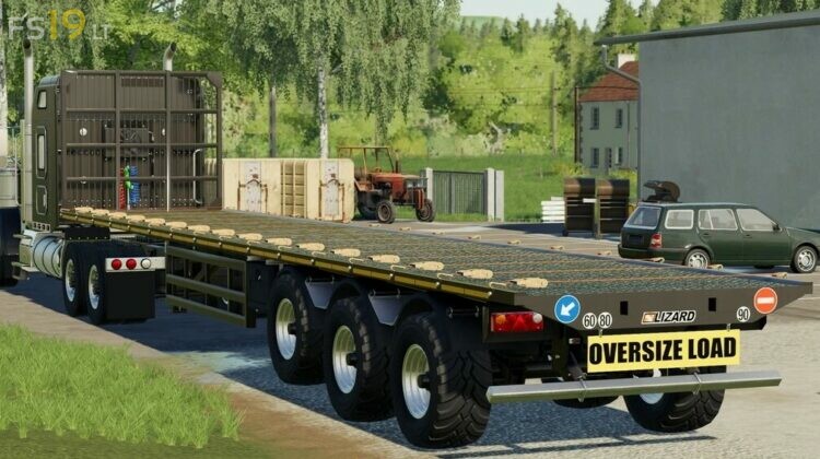 Lizard 50000 Semi Bale Trailer v 1.0 - FS19 mods / Farming Simulator 19 ...