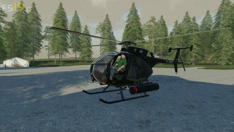 Mh6 Little Bird Helicopter V 10 Fs19 Mods Farming Simulator 19 Mods