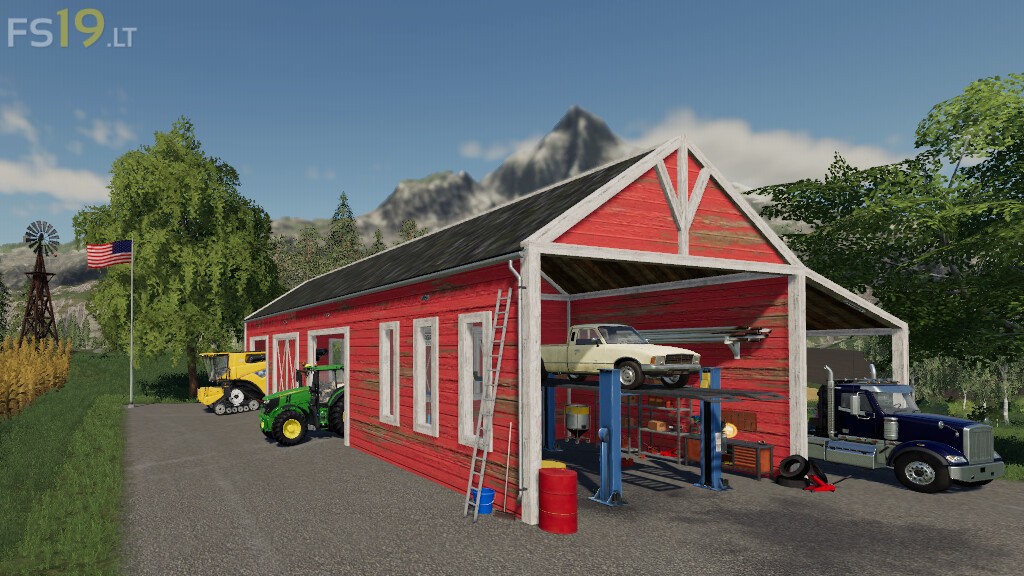 Garage With Workshop V Fs Mods Farming Simulator Mods