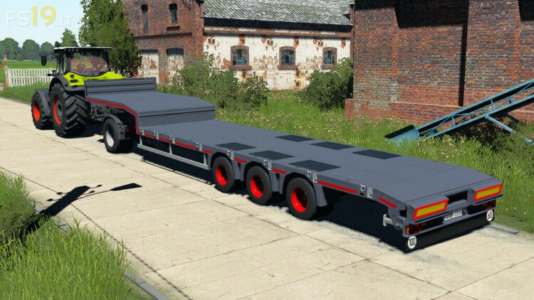 Lizard Low Loader Trailer V 11 Fs19 Mods Farming Simulator 19 Mods 5526