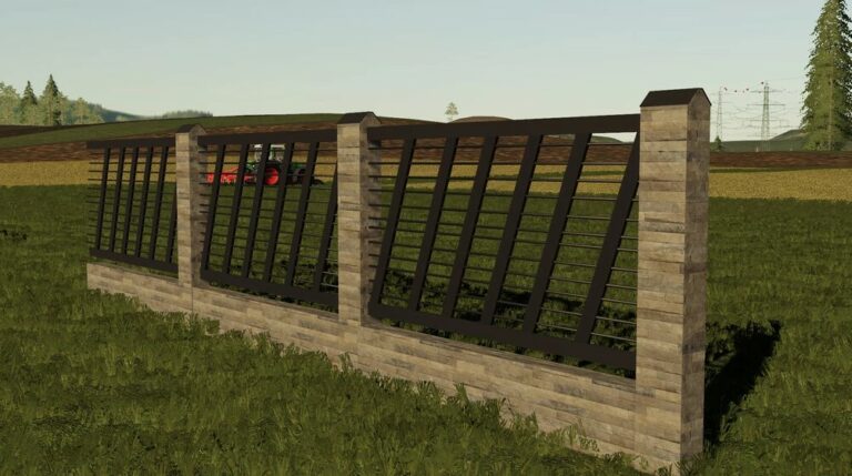 Modern Metal Fences Pack 2 - FS19 mods / Farming Simulator 19 mods