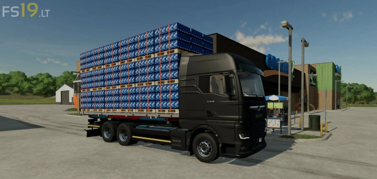 Flatbed Autoload For Man Tgx Truck V Fs Mods