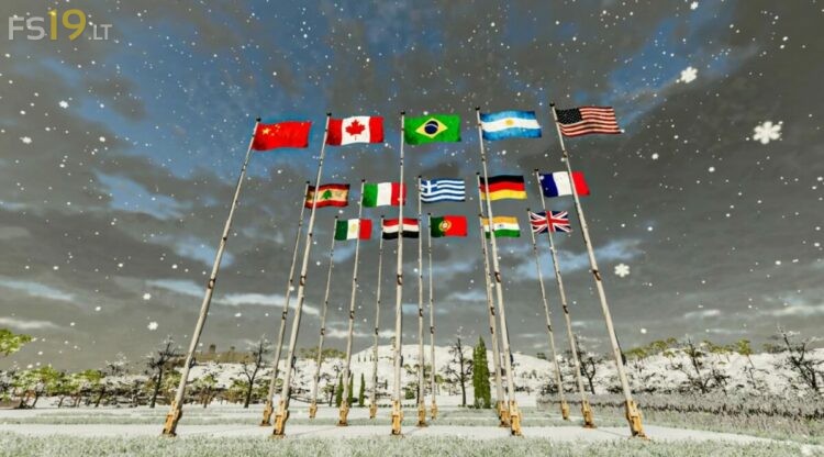 International Flags Pack V 10 Fs19 Mods Farming Simulator 19 Mods