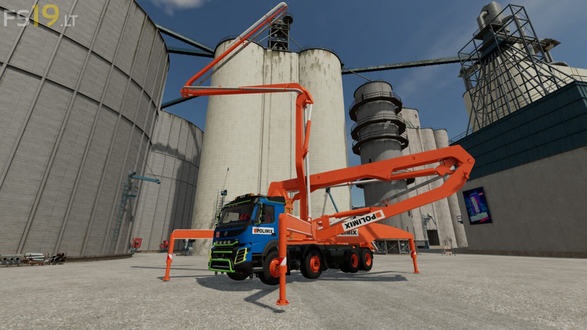 Volvo Concrete Pump Truck V 10 Fs19 Mods Farming Simulator 19 Mods 1809