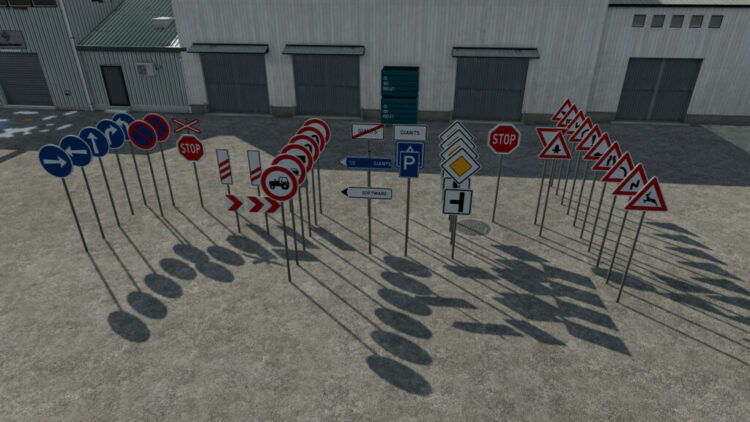 Traffic Sign Pack Prefab V 10 Fs19 Mods Farming Simulator 19 Mods 2194