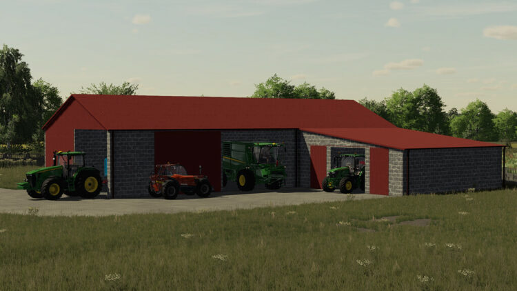 Machine Hall v 1.0 - FS19 mods / Farming Simulator 19 mods