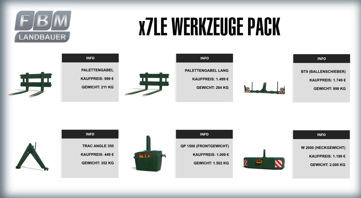 X7LE Tools Pack v 1.1