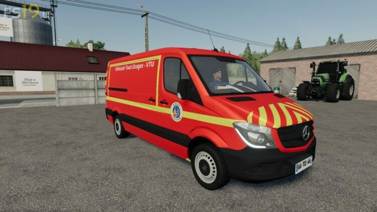 Mercedes Benz Sprinter VTU SDIS - FS19 mods / Farming Simulator 19 mods