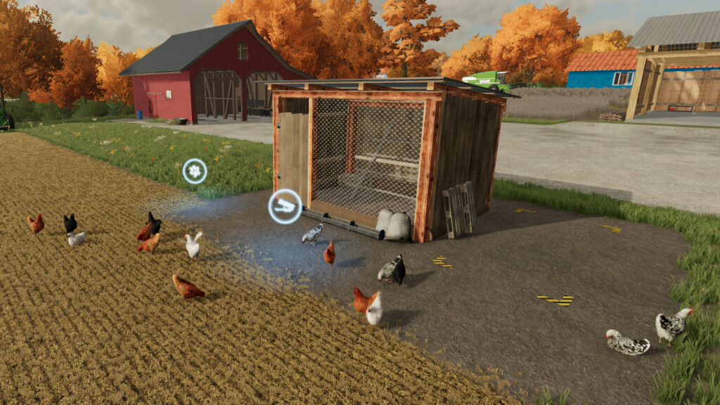 Open Chicken Coop v 1.0 - FS22 Mods