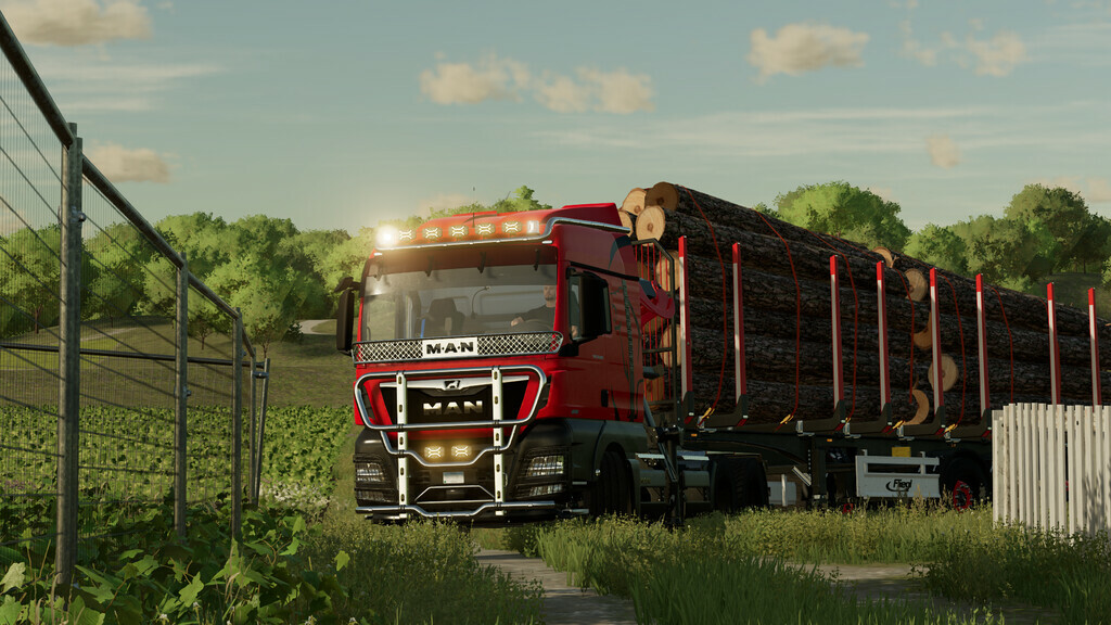 Man Tgx Forest Semi Truck V Fs Mods