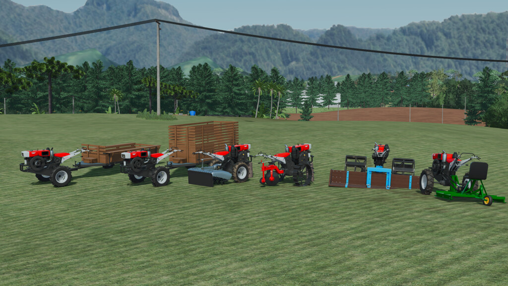 Micro Tractors and Implements Pack v 1.0