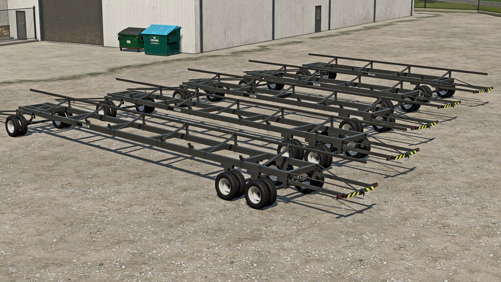 John Deere Greensystem Header Trailers Pack V 1.5 - Fs22 Mods