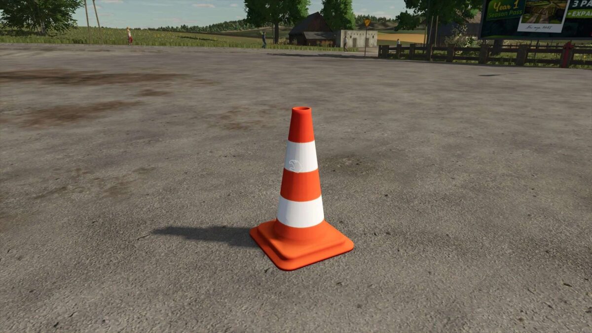 Movable Traffic Cone v 1.0 - FS22 Mods