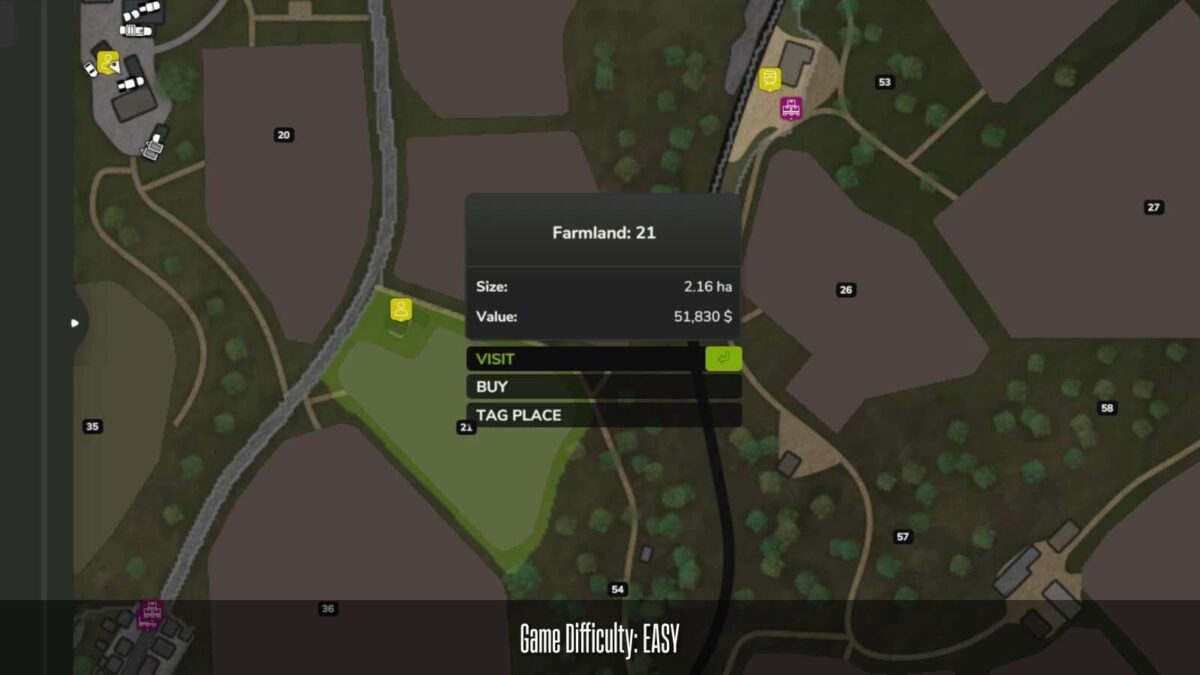 Farmland Cost By Difficulty v 1.0