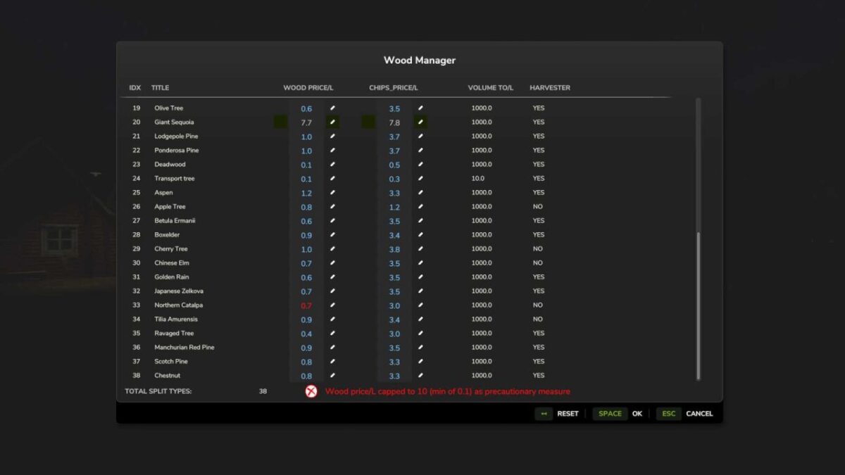 Wood Manager v 1.0