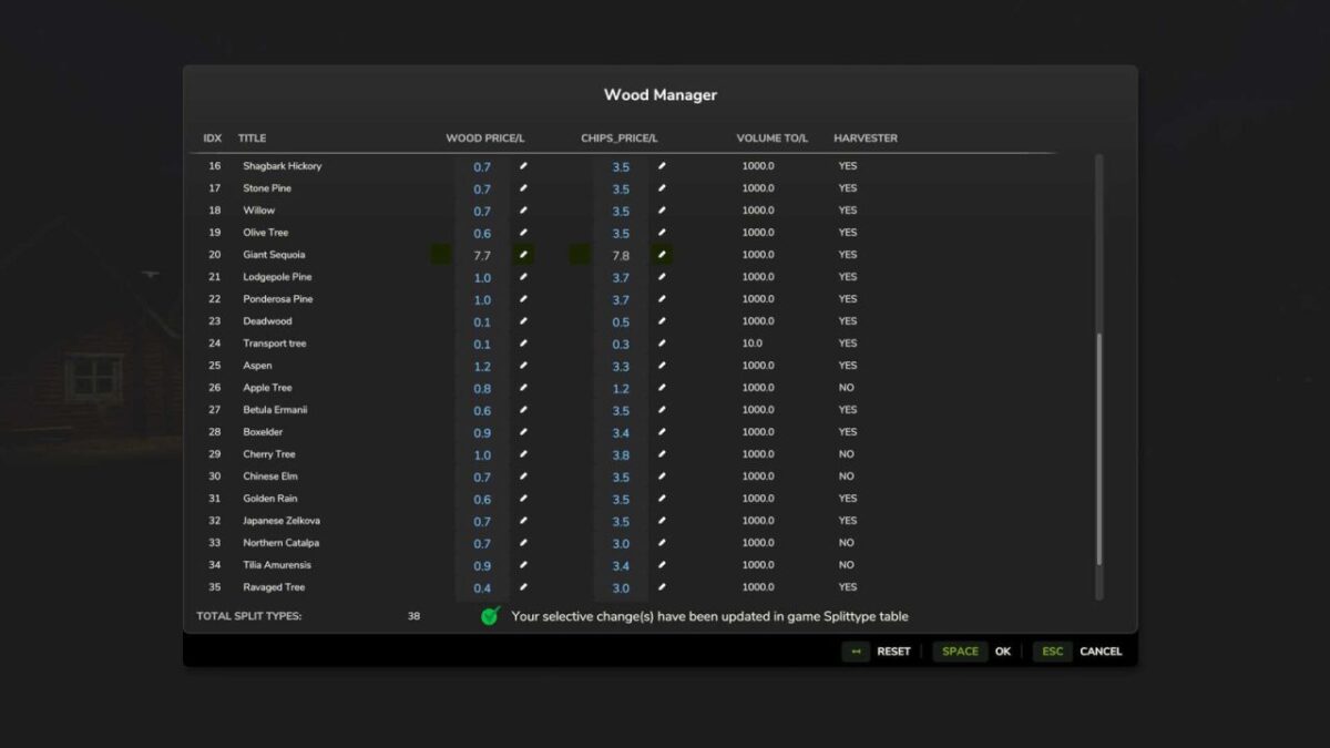 Wood Manager v 1.0