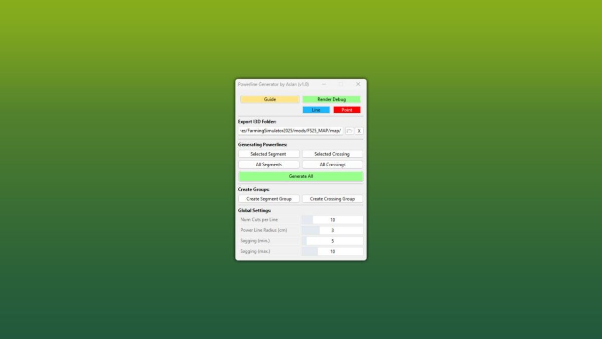 GE10 Script Powerline Generator (Prefab) v 1.0