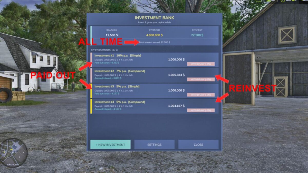 Investment System v 1.0