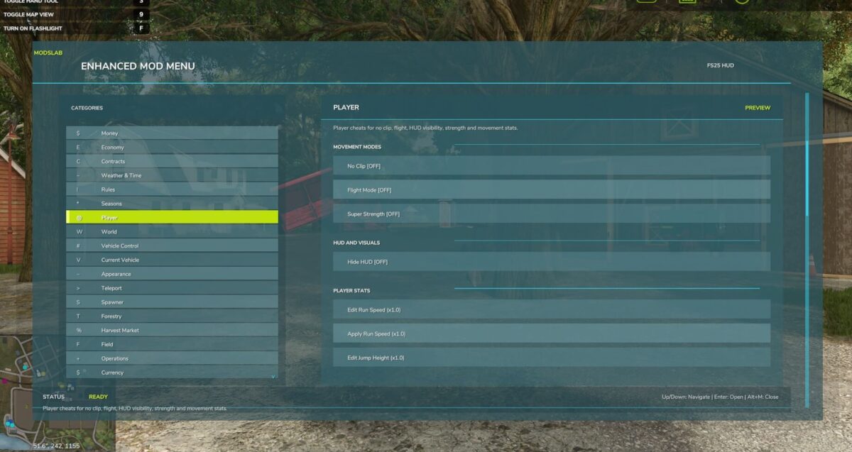 Enhanced Mod/Cheat Menu v 1.1