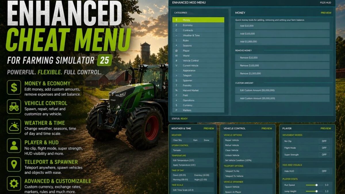 Enhanced Mod/Cheat Menu v 2.0