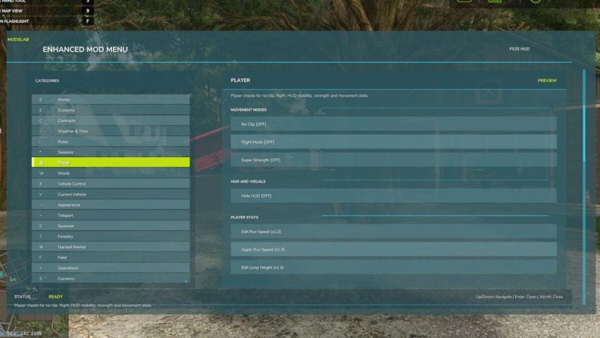 Enhanced Mod/Cheat Menu v 2.0