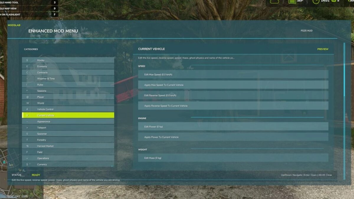 Enhanced Mod/Cheat Menu v 2.0