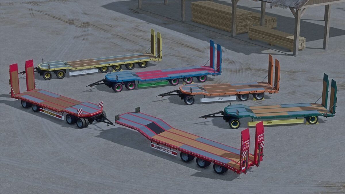 Fliegl Low Loader Trailers Pack v 1.0.0.1