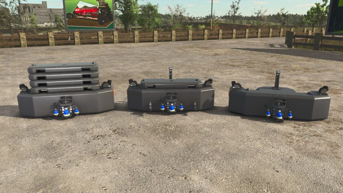 Hi-Vis LED Lights Tractor Front Weight v 1.0.2.0