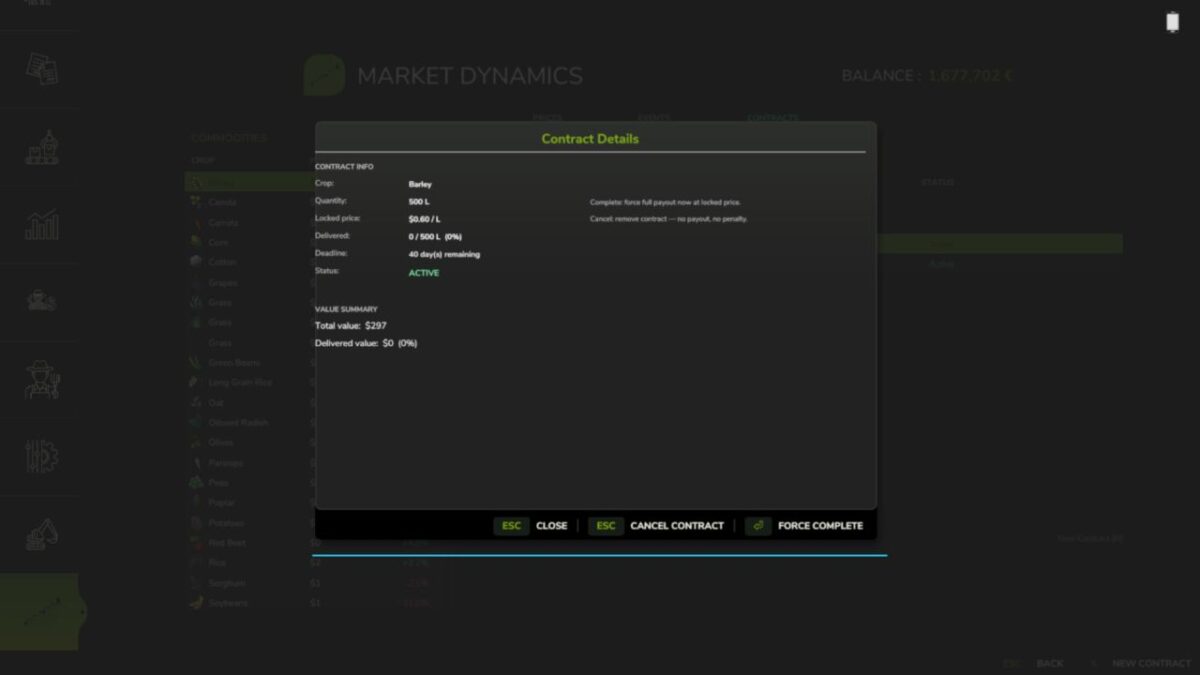 Market Dynamics v 1.1.1