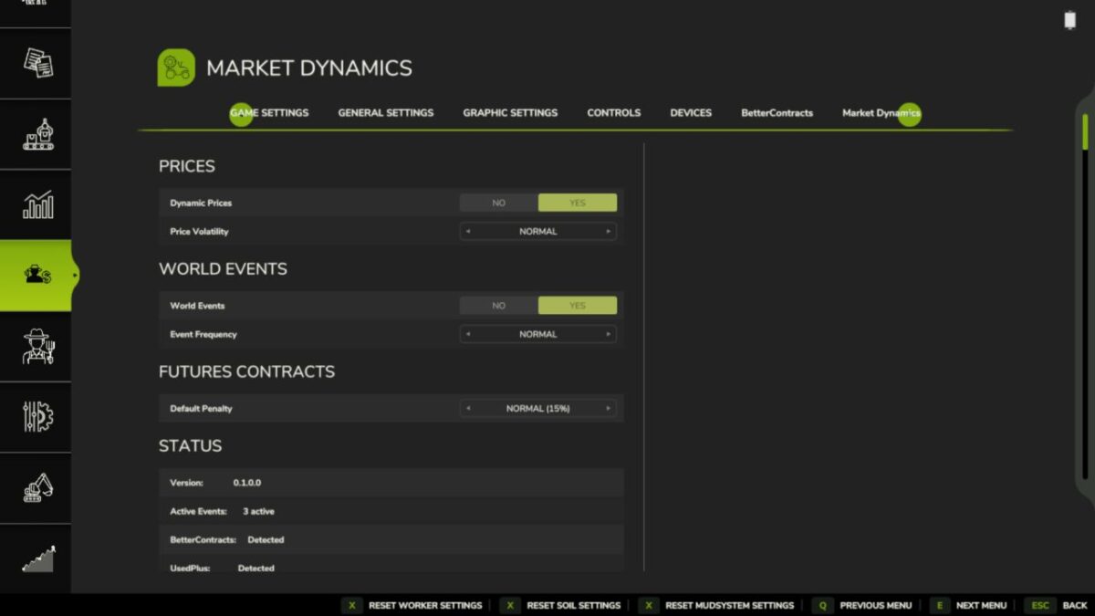 Market Dynamics v 1.1.1