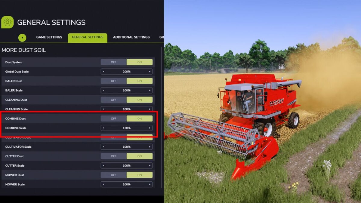 More Dust and Soil Settings v 1.0