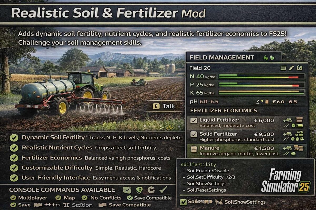 Realistic Soil & Fertilizer v 2.1.6