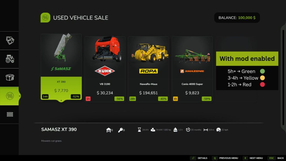 Used Sales Time Left v 1.0