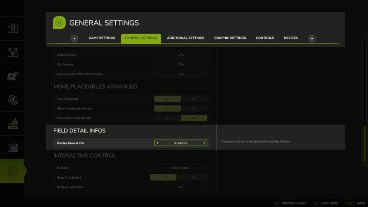 Field Detail Hud Infos v 1.0