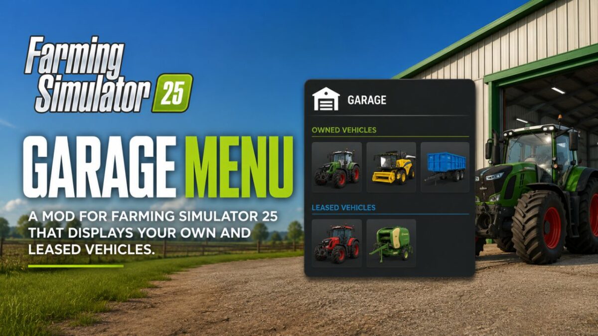 Garage Menu v 1.0.0.3
