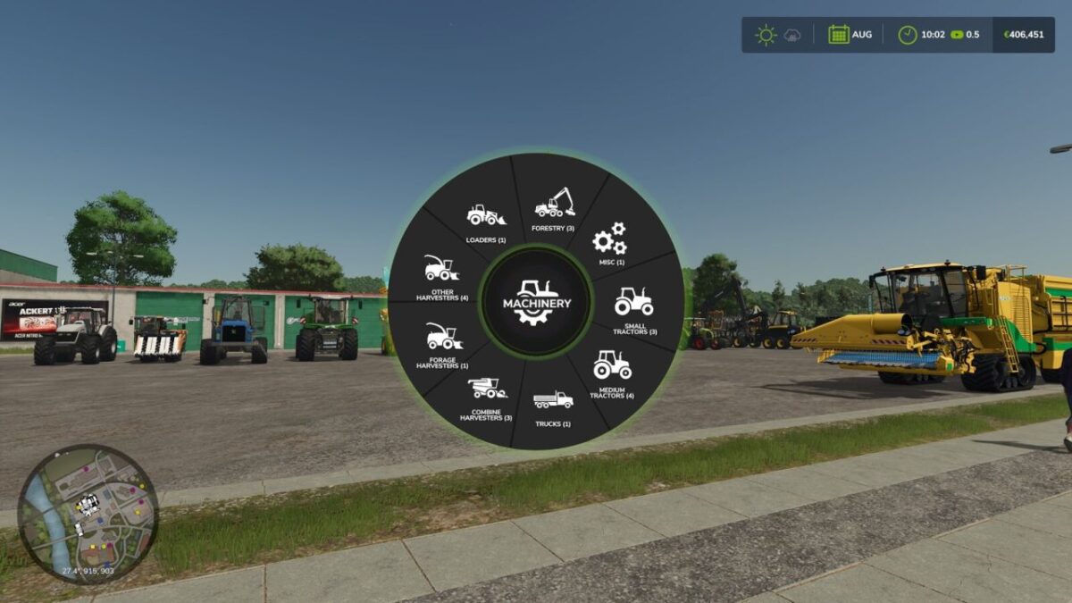 Machinery Pie Menu v 1.3.0.1
