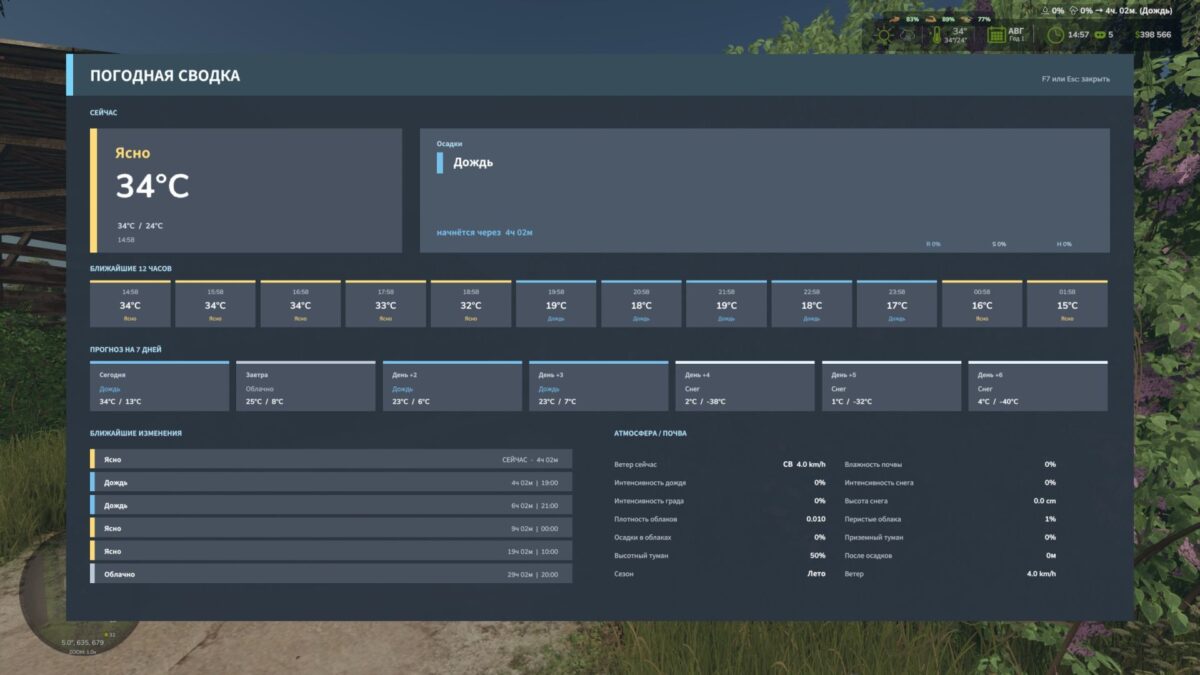 Weather Information HUD v 1.0