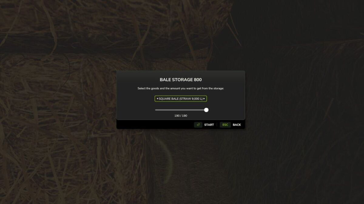 Automatic Bale Storage v 1.0