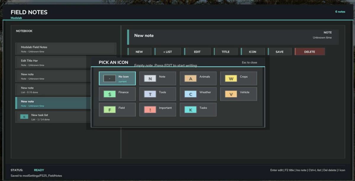 Field Notes v 2.0